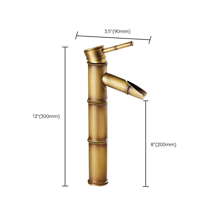 Lisslune | Country House Style Single Hole Sink Faucet with a Lever Handle