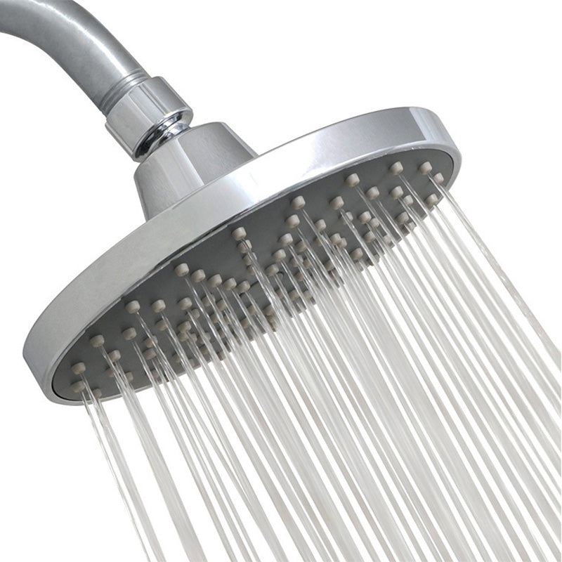 Lisslune | Round Fest Showerhead Silver Single Jet Wall Mount Showerhead