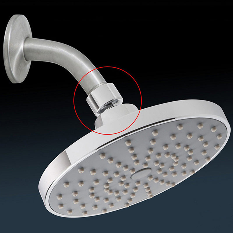 Lisslune | Round Fest Shower Head Silver Single Jet Wall Mounted Shower Head