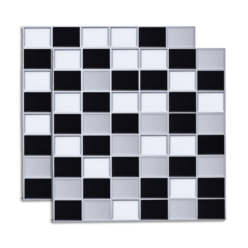 Lisslune | Peel & Stick Mosaic Tile Square Plastic Waterproof Peel and Stick Tiles for the Kitchen