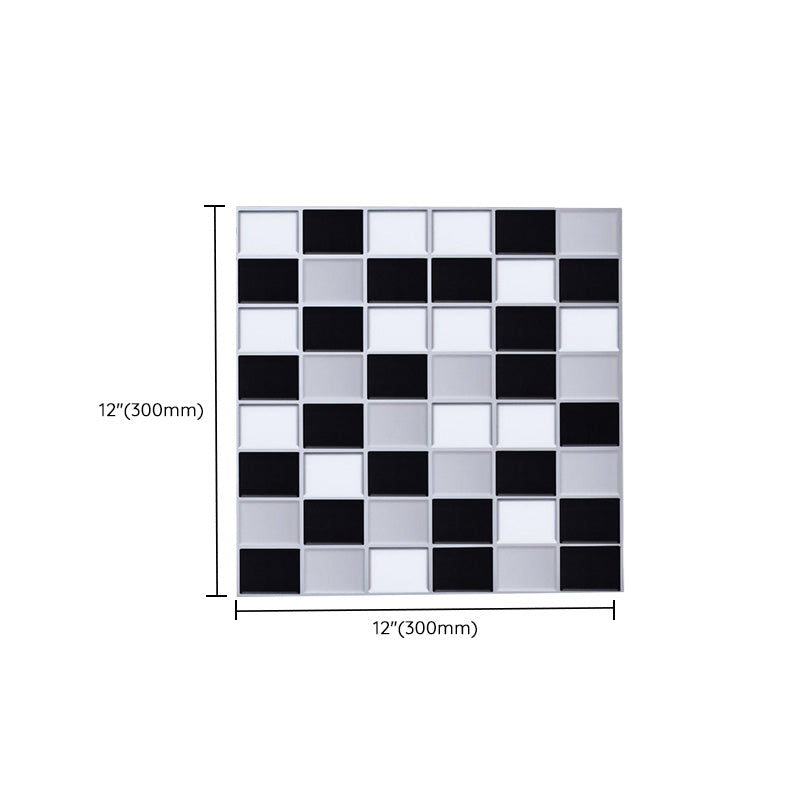 Lisslune | Peel & Stick Mosaic Tile Square Plastic Waterproof Peel and Stick Tiles for the Kitchen