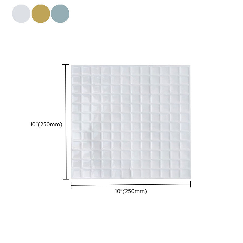 Lisslune | Peel & Stick Mosaic Tile Square Plastic Waterproof Peel and Stick Tiles for the Kitchen