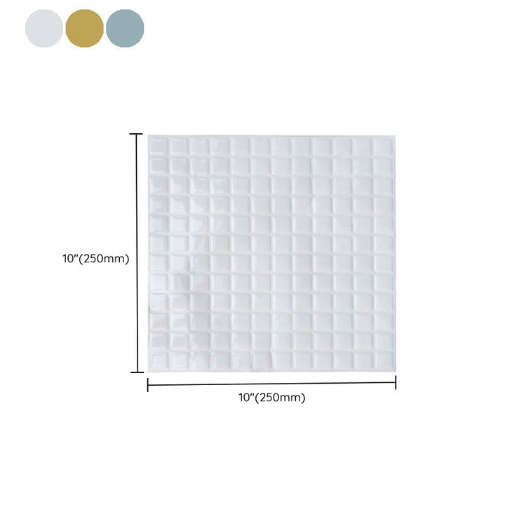 Lisslune | Peel & Stick Mosaic Tile Square Plastic Waterproof Peel and Stick Tiles for the Kitchen