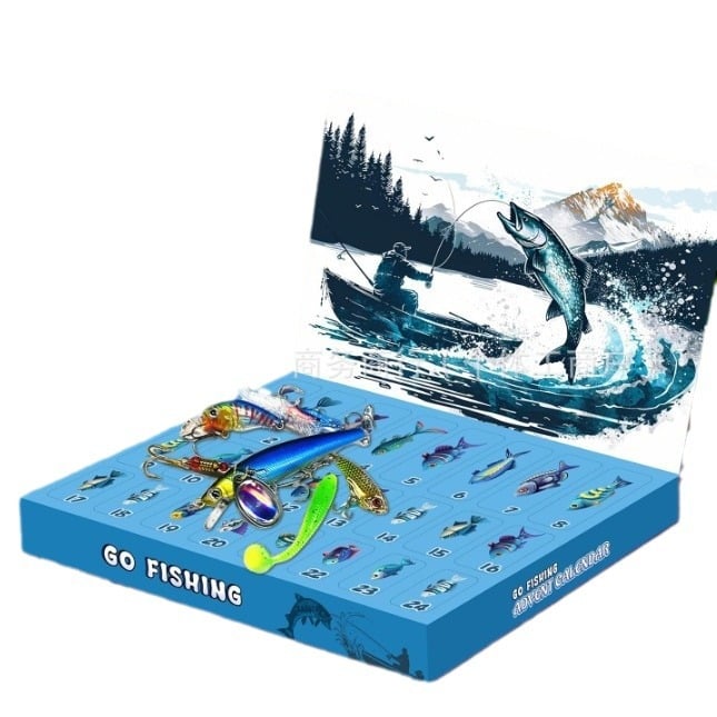 Lisslune | 24 Days Christmas Countdown Fish Tackle Set