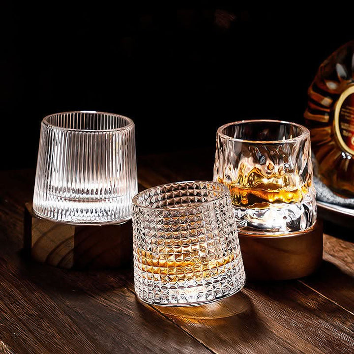 Lisslune | Spinning Japanese Edo Whiskey Glass Set
