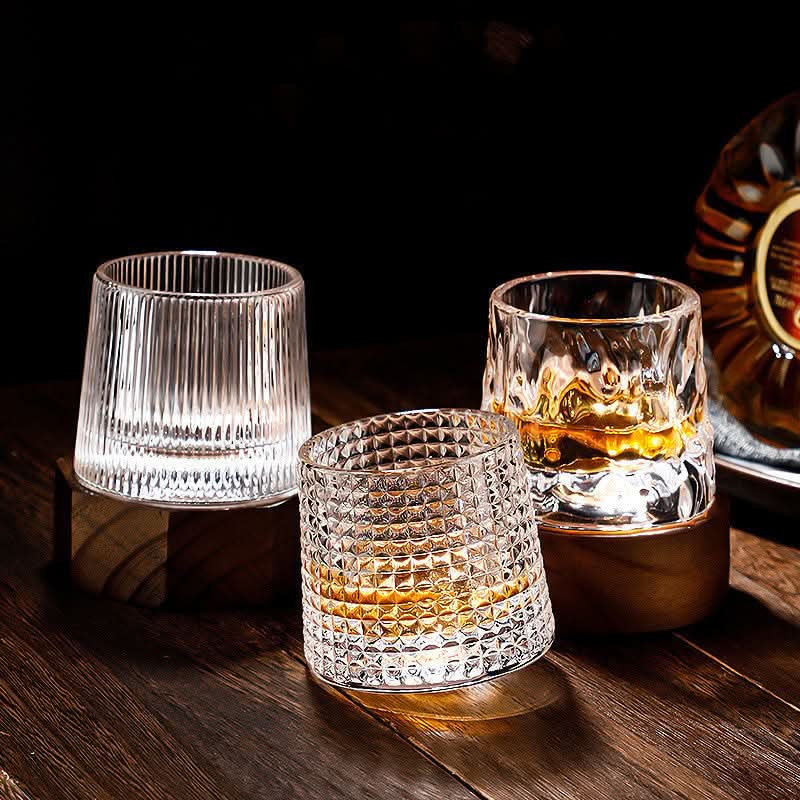 Lisslune | Spinning Japanese Edo Whiskey Glass Set