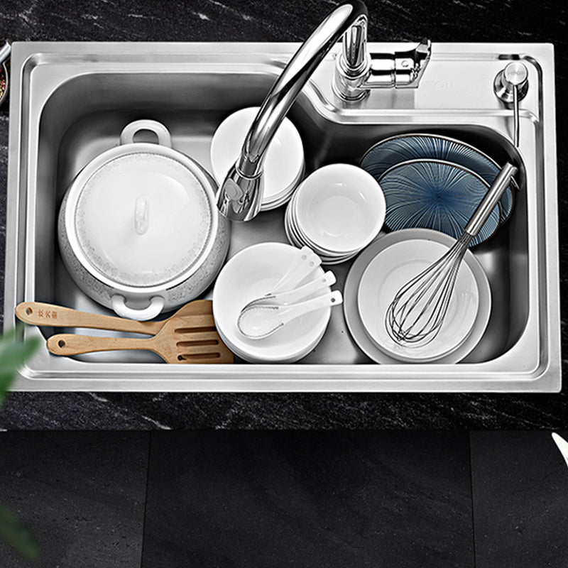 Lisslune | Modern Style Kitchen Sink Dirt Resistant Vanity Kitchen Sink with Drain Kit