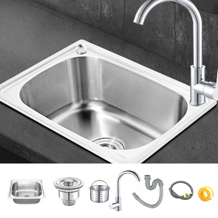 Lisslune | Modern Style Kitchen Sink Dirt Resistant Vanity Kitchen Sink with Drain Kit