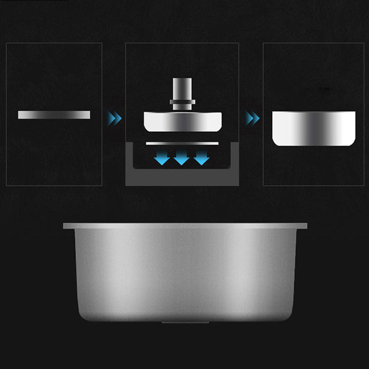 Lisslune | Modern Style Kitchen Sink Dirt Resistant Vanity Kitchen Sink with Drain Kit