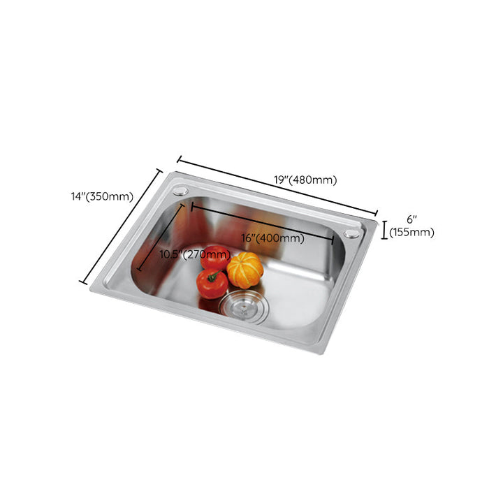 Lisslune | Modern Style Kitchen Sink Dirt Resistant Vanity Kitchen Sink with Drain Kit