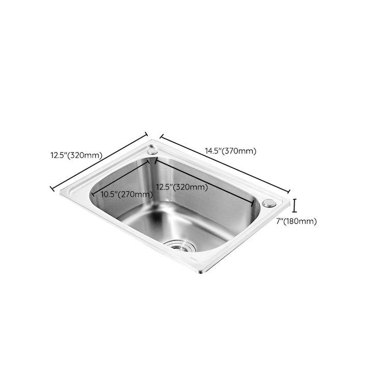 Lisslune | Modern Style Kitchen Sink Dirt Resistant Vanity Kitchen Sink with Drain Kit
