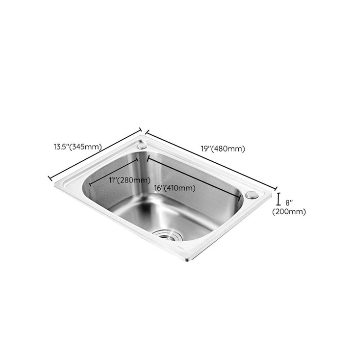 Lisslune | Modern Style Kitchen Sink Dirt Resistant Vanity Kitchen Sink with Drain Kit