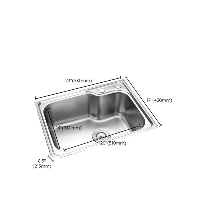 Lisslune | Modern Style Kitchen Sink Dirt Resistant Vanity Kitchen Sink with Drain Kit