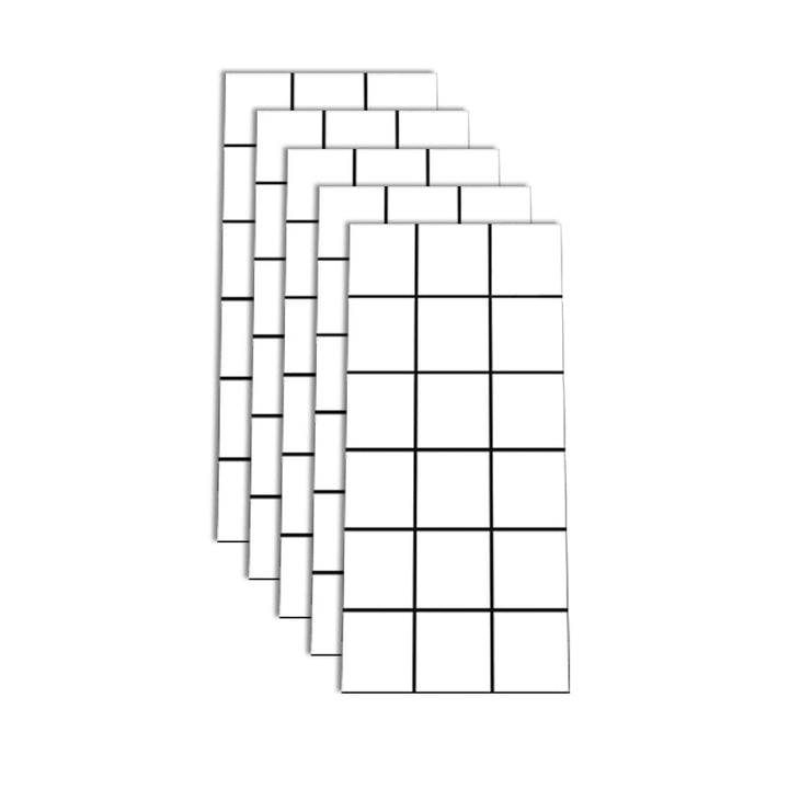 Lisslune | Peel & Stick Subway Tiles Plastic Rectangle Peel and Stick Tiles for the Kitchen 10 Pack