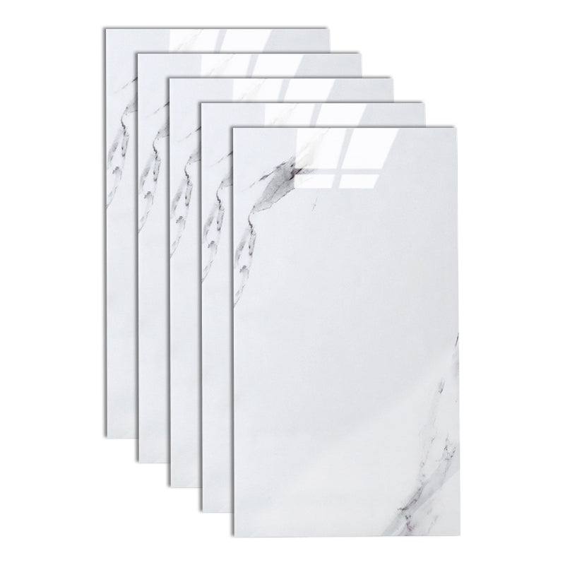 Lisslune | Bathroom Mosaic Tile Marble Print Peel and Stick Backsplash Tile