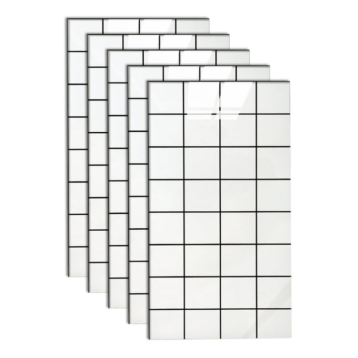 Lisslune | Bathroom Mosaic Tile Marble Print Peel and Stick Backsplash Tile