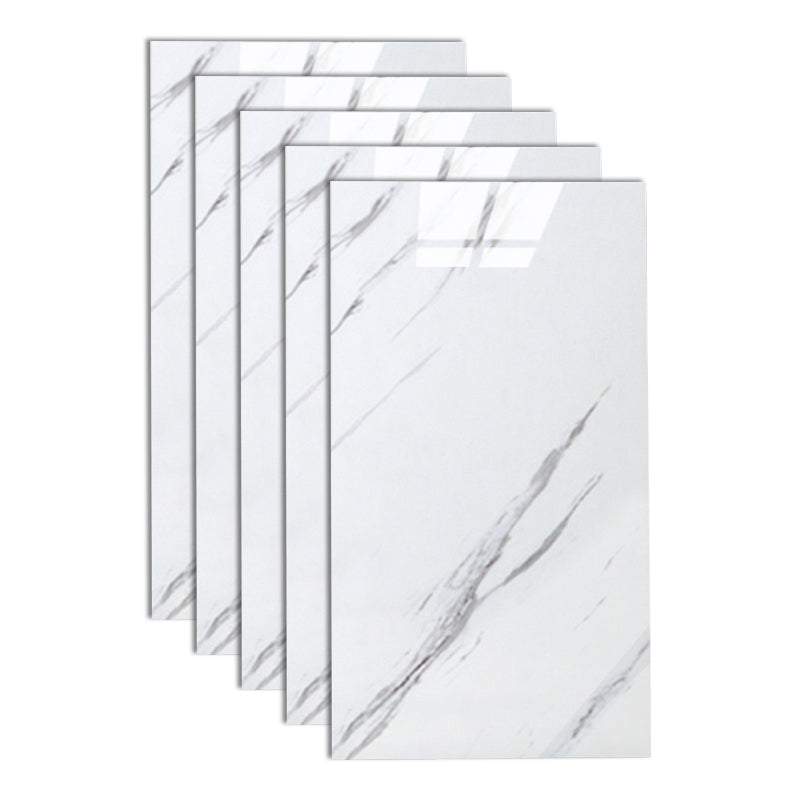 Lisslune | Bathroom Mosaic Tile Marble Print Peel and Stick Backsplash Tile