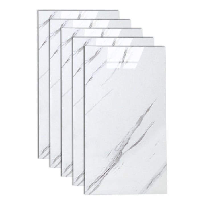 Lisslune | Bathroom Mosaic Tile Marble Print Peel and Stick Backsplash Tile