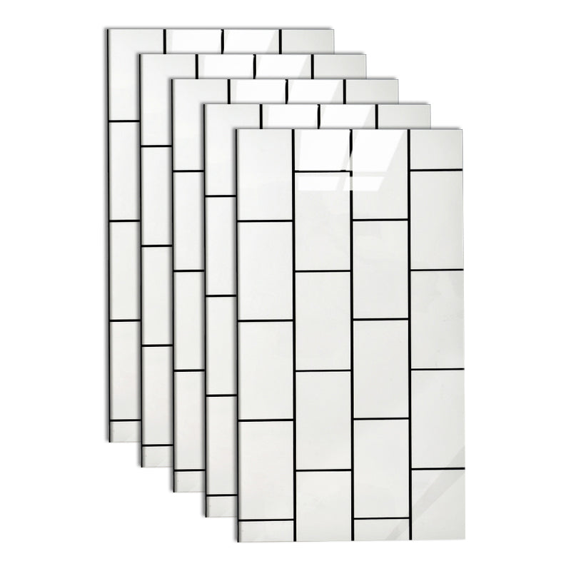 Lisslune | Bathroom Mosaic Tile Marble Print Peel and Stick Backsplash Tile