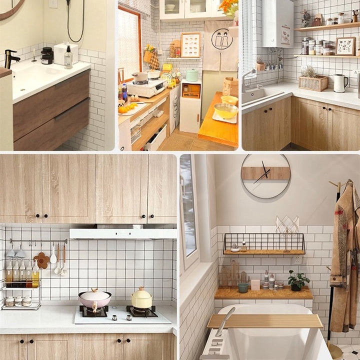 Lisslune | Creative Mosaic Tiles for Peeling and Sticking for Kitchen Backsplashes