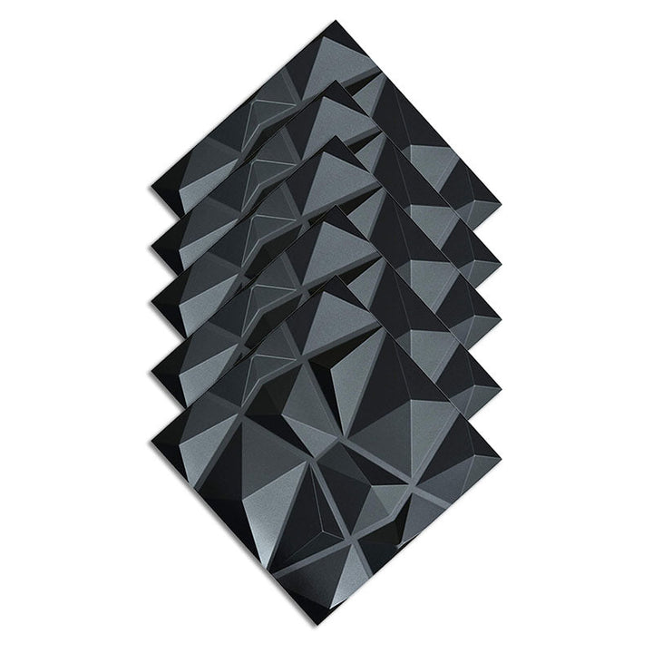 Lisslune | Square Interior Wall Cladding Peel and Stick Texture Effect Wall Cladding
