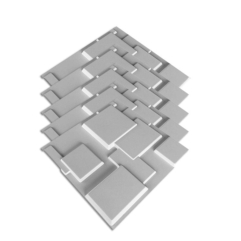 Lisslune | Square Interior Wall Cladding Peel and Stick Texture Effect Wall Cladding