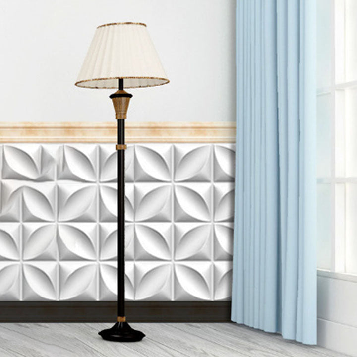 Lisslune | Square Interior Wall Cladding Peel and Stick Texture Effect Wall Cladding