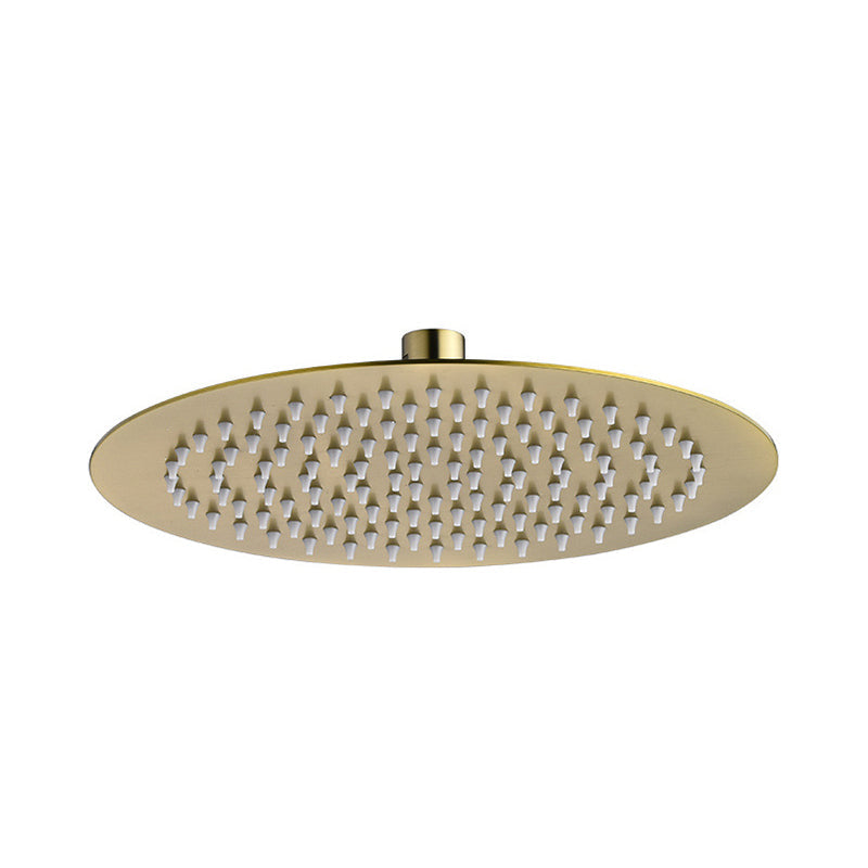 Lisslune | Polished brass round fixed shower head stainless steel wall mounted shower head