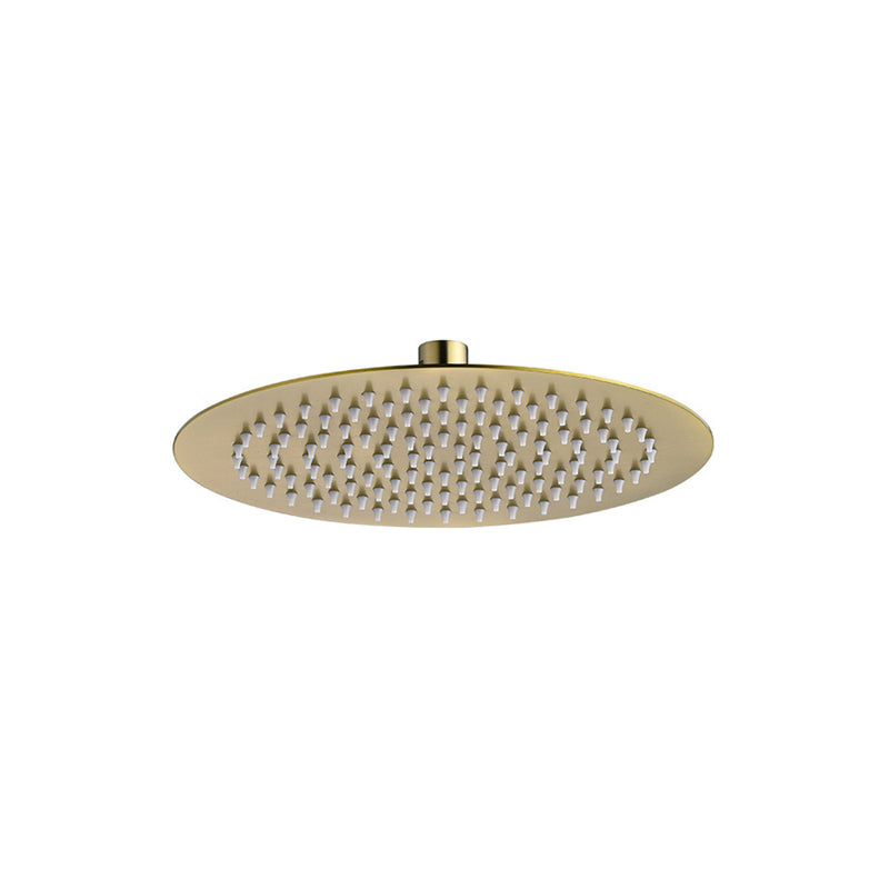Lisslune | Polished brass round fixed shower head stainless steel wall mounted shower head