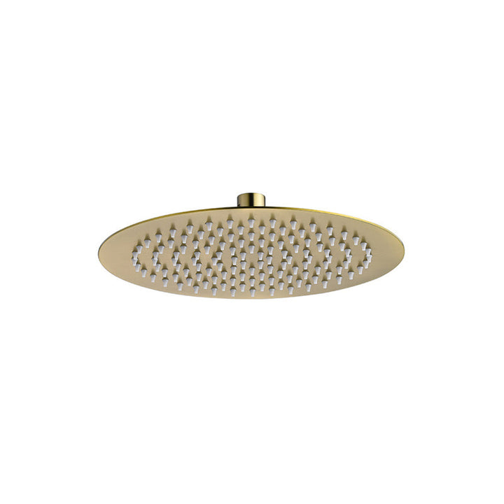 Lisslune | Polished brass round fixed shower head stainless steel wall mounted shower head