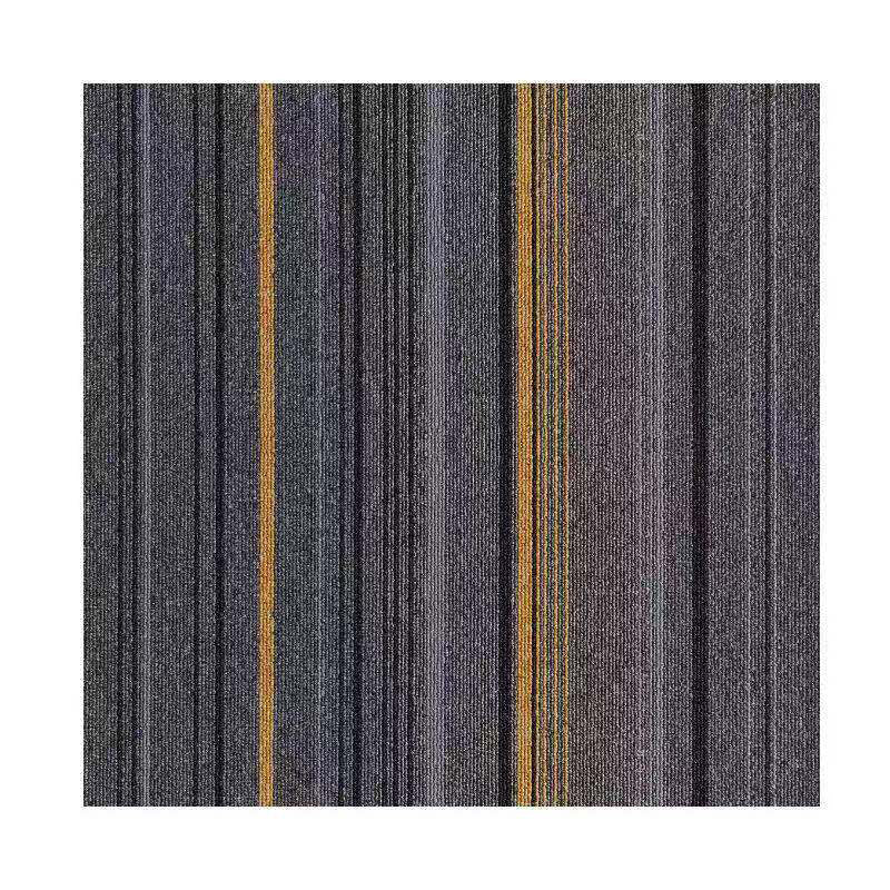 Lisslune | Dark Color Level Loop Carpet Tile Non-Slip Self-Adhesive Indoor Office Carpet Tiles