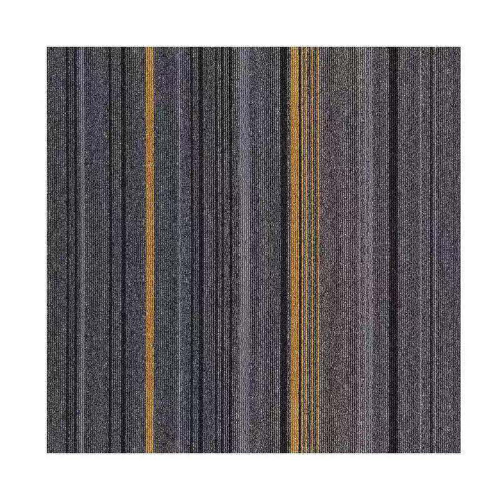 Lisslune | Dark Color Level Loop Carpet Tile Non-Slip Self-Adhesive Indoor Office Carpet Tiles
