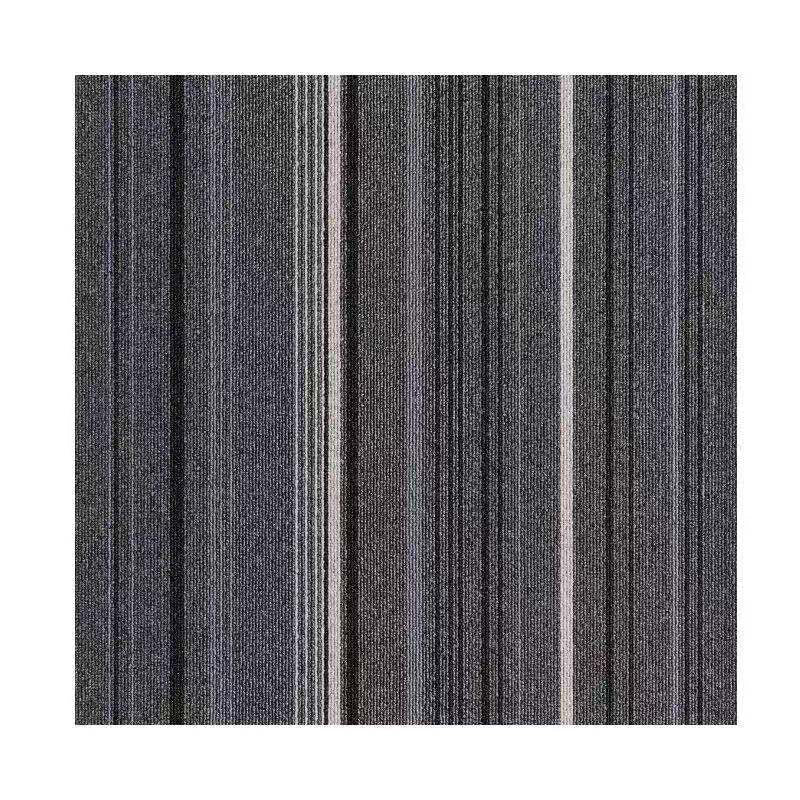 Lisslune | Dark Color Level Loop Carpet Tile Non-Slip Self-Adhesive Indoor Office Carpet Tiles