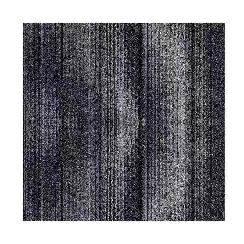Lisslune | Dark Color Level Loop Carpet Tile Non-Slip Self-Adhesive Indoor Office Carpet Tiles
