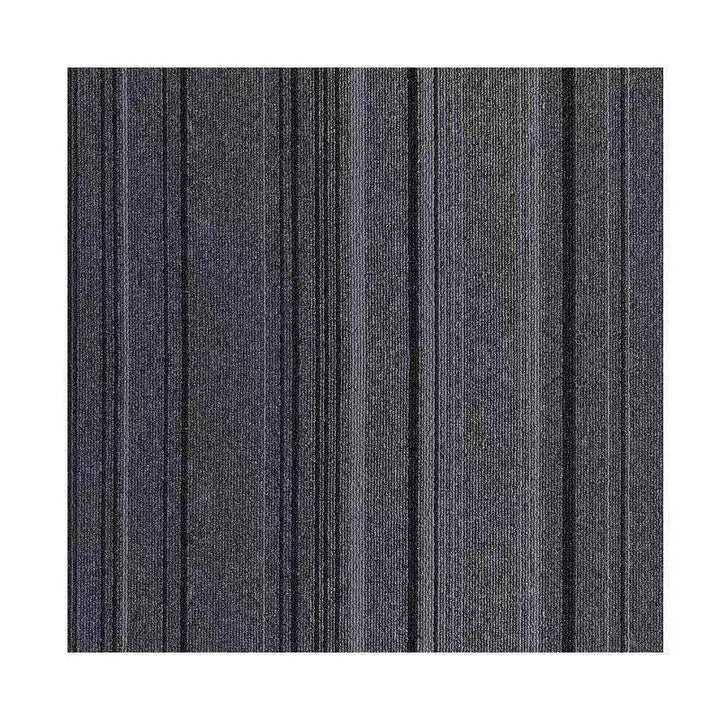 Lisslune | Dark Color Level Loop Carpet Tile Non-Slip Self-Adhesive Indoor Office Carpet Tiles