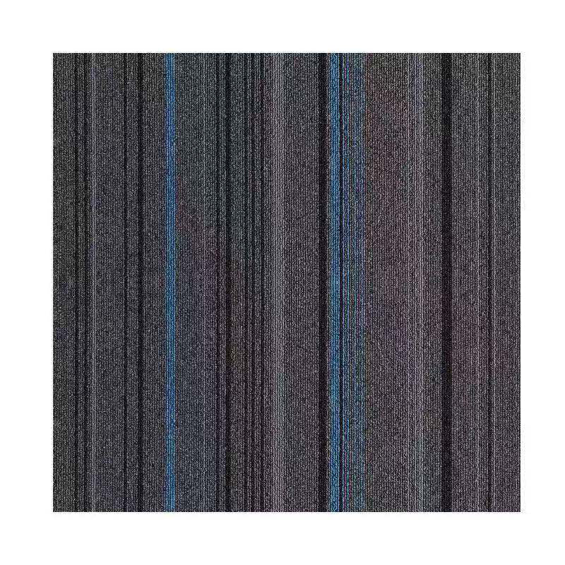 Lisslune | Dark Color Level Loop Carpet Tile Non-Slip Self-Adhesive Indoor Office Carpet Tiles