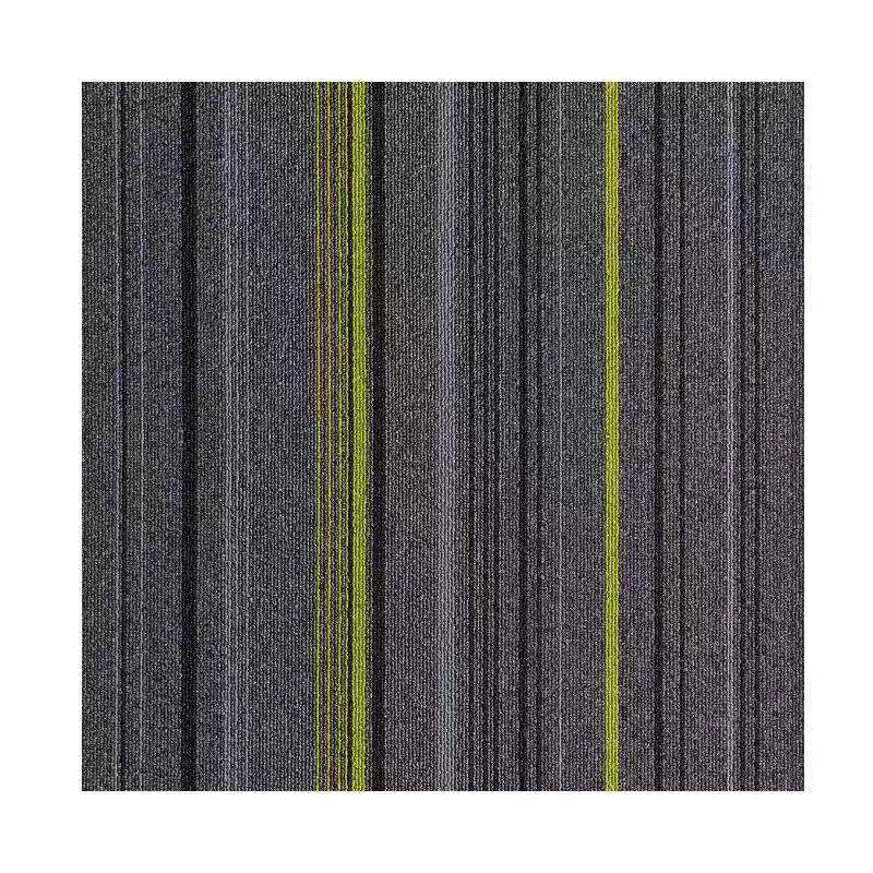 Lisslune | Dark Color Level Loop Carpet Tile Non-Slip Self-Adhesive Indoor Office Carpet Tiles