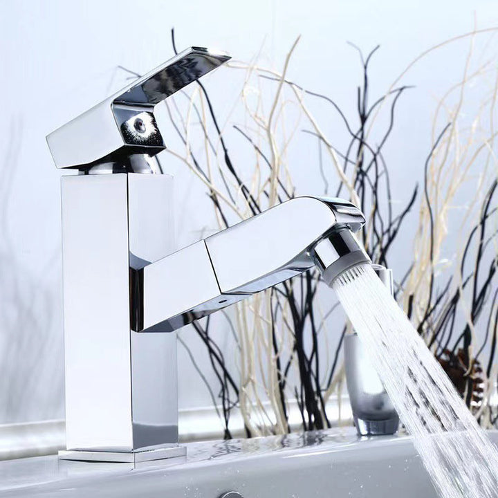 Lisslune | Contemporary Vessel Faucet Pull-Down Faucet with Single Handle