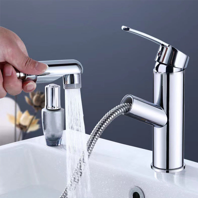 Lisslune | Contemporary Vessel Faucet Pull-Down Faucet with Single Handle