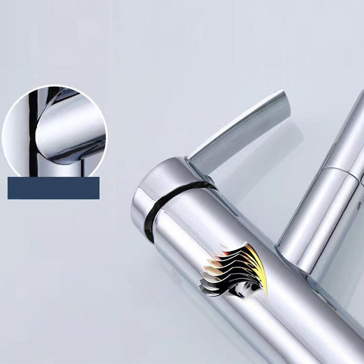 Lisslune | Contemporary Vessel Faucet Pull-Down Faucet with Single Handle