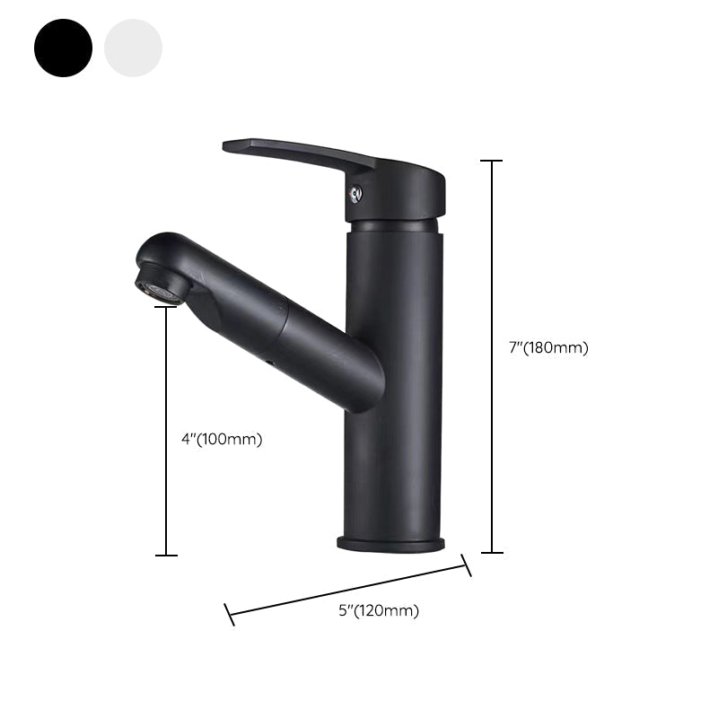 Lisslune | Contemporary Vessel Faucet Pull-Down Faucet with Single Handle