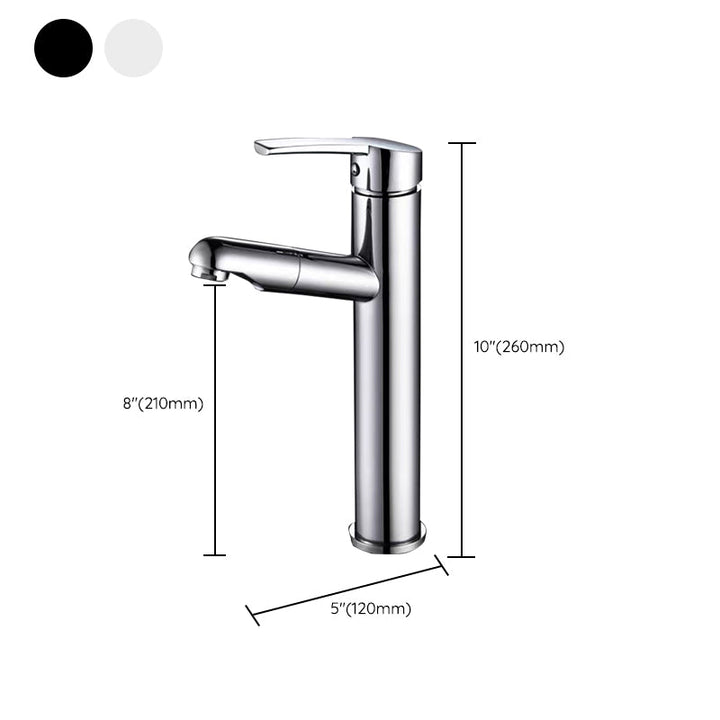 Lisslune | Contemporary Vessel Faucet Pull-Down Faucet with Single Handle