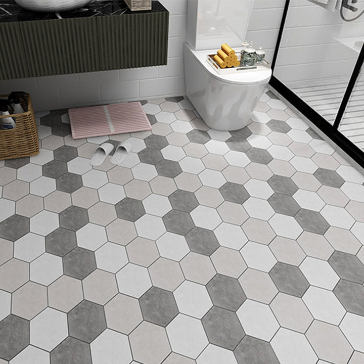 Lisslune | Modern PVC Flooring Peel and Stick Geometric Printed Vinyl Floor Planks