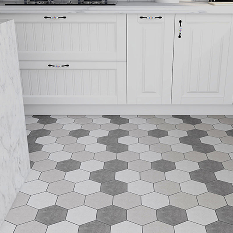 Lisslune | Modern PVC Flooring Peel and Stick Geometric Printed Vinyl Floor Planks