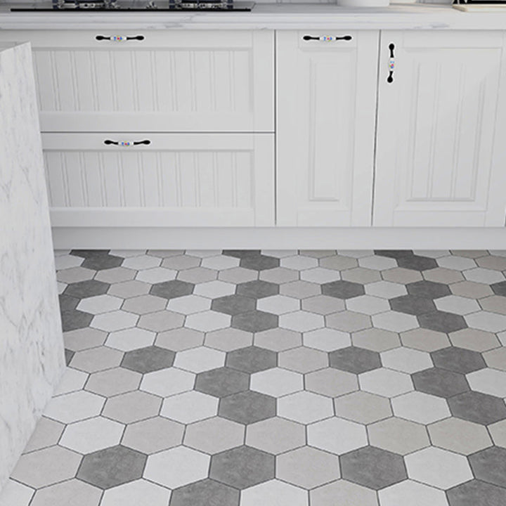 Lisslune | Modern PVC Flooring Peel and Stick Geometric Printed Vinyl Floor Planks