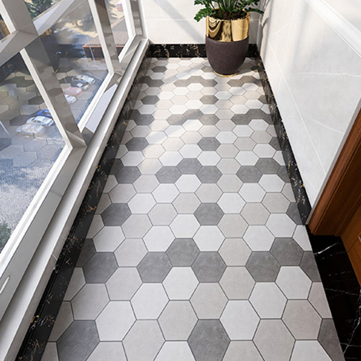 Lisslune | Modern PVC Flooring Peel and Stick Geometric Printed Vinyl Floor Planks