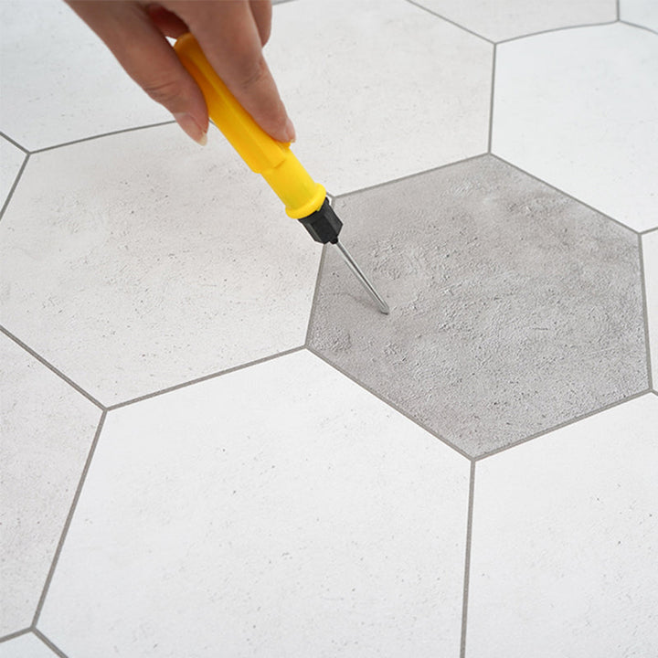Lisslune | Modern PVC Flooring Peel and Stick Geometric Printed Vinyl Floor Planks