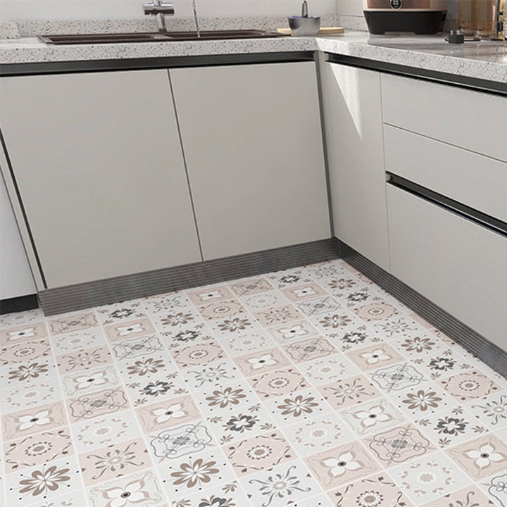 Lisslune | Modern PVC Flooring Peel and Stick Geometric Printed Vinyl Floor Planks
