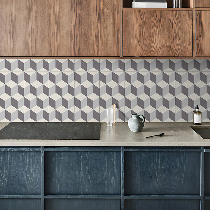 Lisslune | Square Indoor Vinyl Floor Peel and Stick 3D Print Vinyl Floor