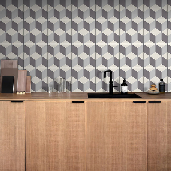 Lisslune | Square Indoor Vinyl Floor Peel and Stick 3D Print Vinyl Floor
